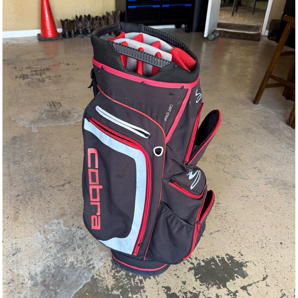 Cobra FLY-Z Golf Stand Bag 14-Way Dividers Nylon Zip Shoulder Strap Handle